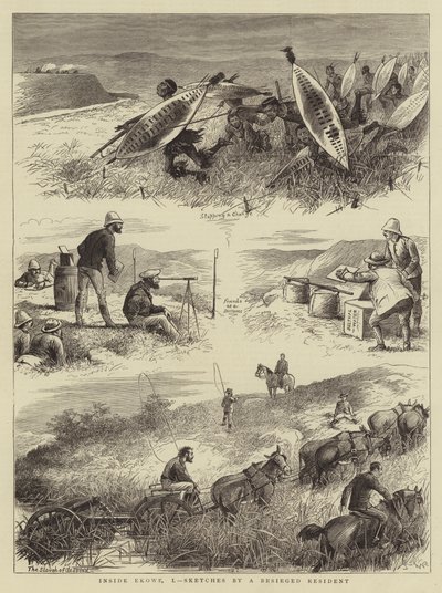 Dentro de Ekowe, I, Bocetos de un residente sitiado de William Ralston